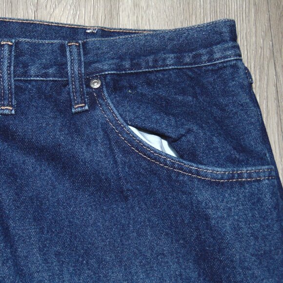 Wrangler Mens Jeans Premium Denim Pant Size 46X30 5 Star Relaxed Fit Cotton Blue - Picture 7 of 14